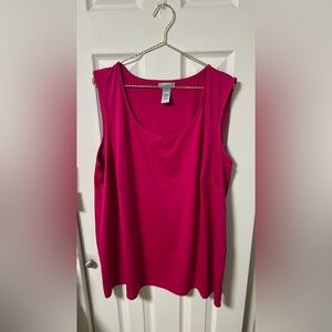 Catherines Pink Sleeveless Tank Top